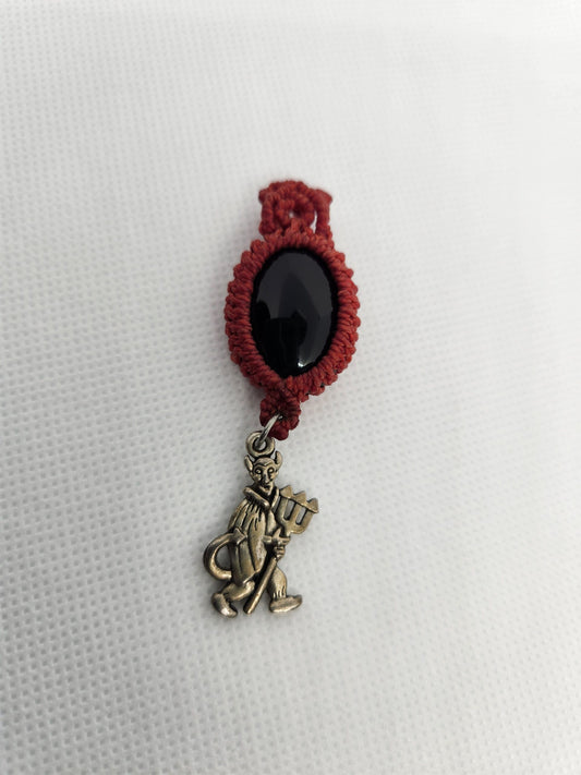 Black Agate Lil Devil Pendant image 0