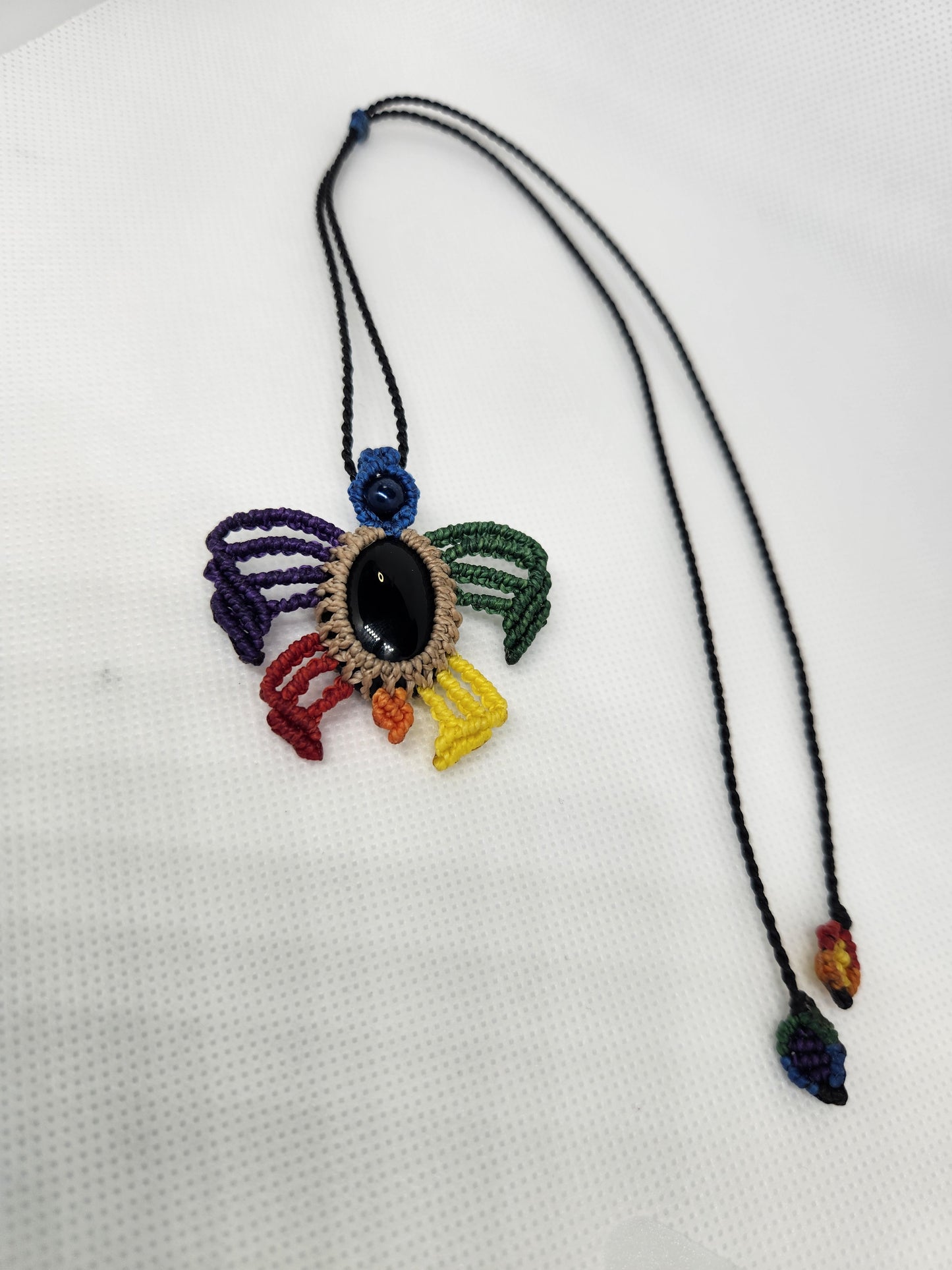 Black Agate Turtle Necklace