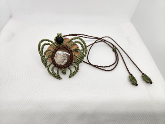 Ammonite Fossil Turtle necklace
